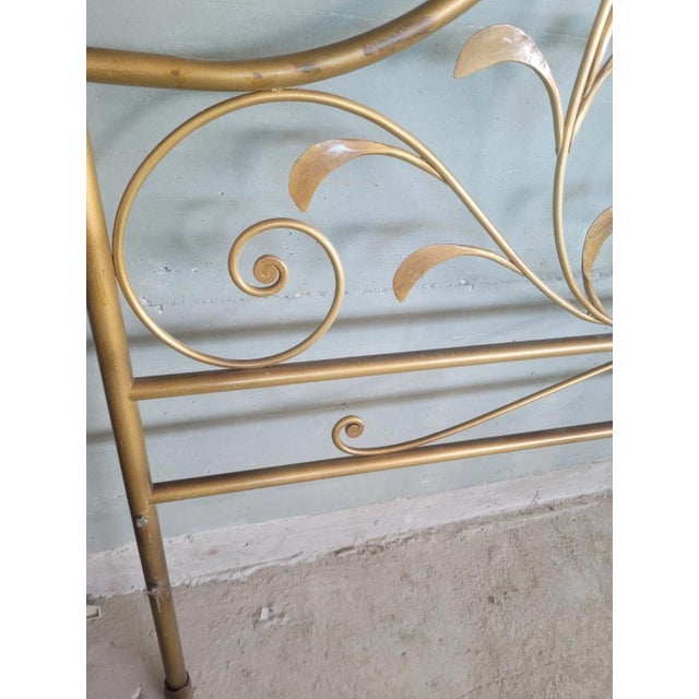 Lacquered Wrought Iron Headboard, 1950s For Sale - Image 6 of 12