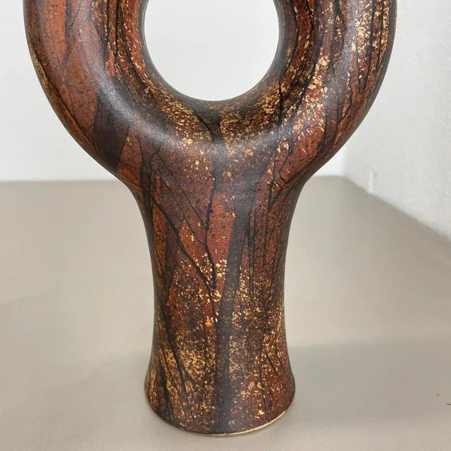 Vintage Ceramic Studio Pottery Vase from Gerhard Liebenthron, 1977 For Sale - Image 9 of 18