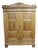 Antique Pine Armoire With Paneled Doors For Sale