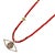 Glass Christmas Vibe Watchful Evil Eye Pendant Red Beaded Necklace For Sale - Image 7 of 11