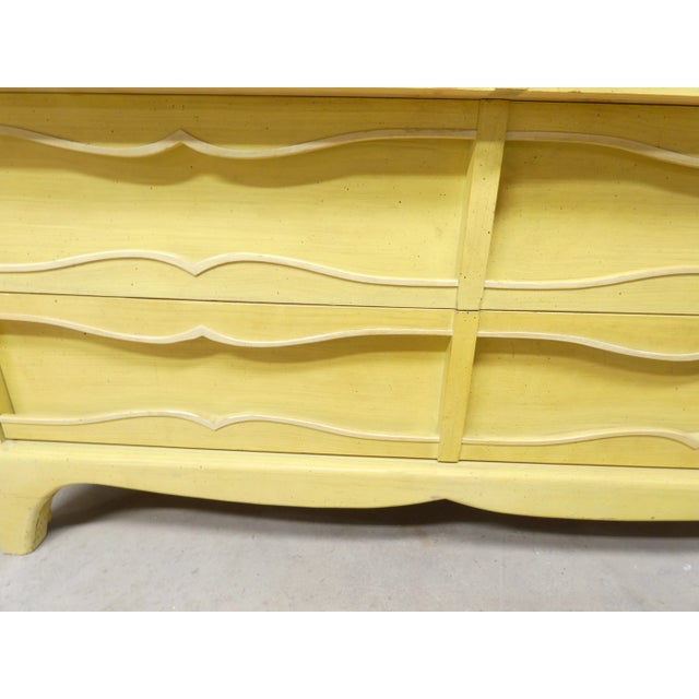 1970s 1970s Mid-Century Modern Yellow Lowboy Dresser For Sale - Image 5 of 11