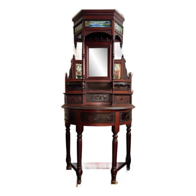 This listing is for a gorgeous Victorian era entry table or vanity. This piece dates to the 3rd quarter of the 19th...
