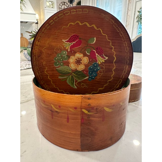 Paint 19th Century Original Painted Therom Style Pantry Boxes For Sale - Image 7 of 12