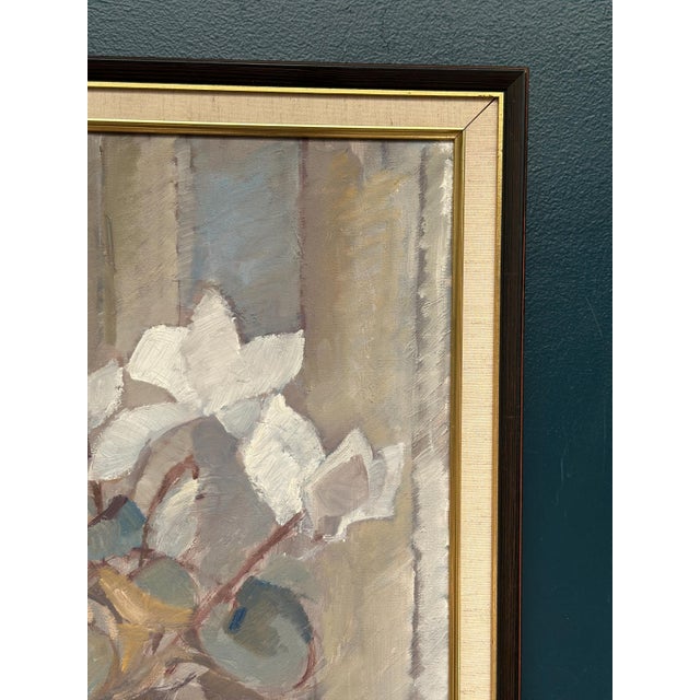 Billi Danielsson, Flowers in Pot, 1978, Oil on Canvas, Framed For Sale - Image 8 of 18