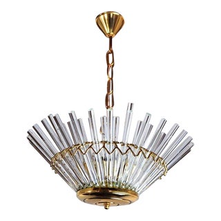 1970s Chandelier by Gaetano Sciolari for Ligtholier For Sale