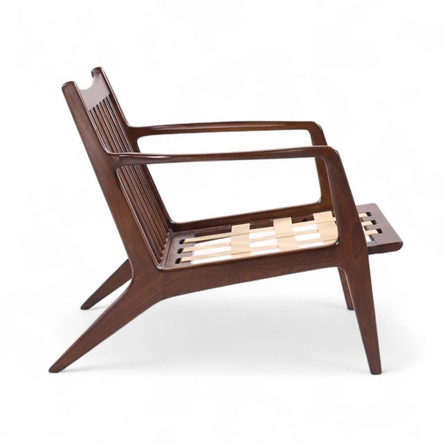 Lawrence Peabody Mid Century Walnut Lounge Chairs - Pair For Sale - Image 11 of 12