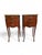 Wood 19th Century French Bedside Tables in Fruitwood with Siena Marble Tops, 1880s For Sale - Image 7 of 8