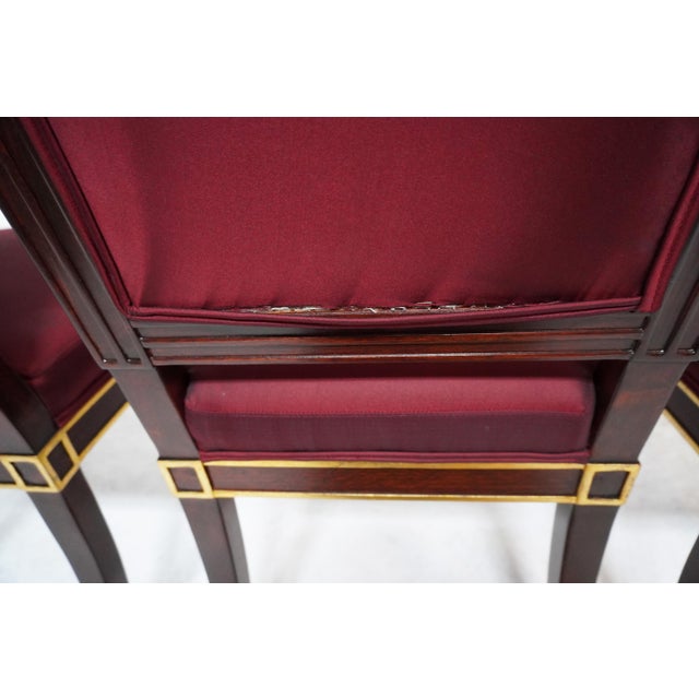 Set of Four Mid 20th Century Empire Style Chairs by William Switzer For Sale - Image 16 of 18