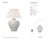 Marie Flanigan by Visual Comfort Signature Evie Large Table Lamp in White Wicker with Linen Shade Designer: Marie Flanigan...
