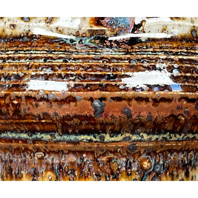 Mid-Century Modern Mid-Century Danish Studio Pottery Carafe Vase by Erik Askholm, 1960s For Sale - Image 3 of 18