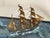 Fine miniature model of a barque under full sail by C. Brookings Wetherbee of Canton Mass. Wetherbee was a wealthy Yankee...