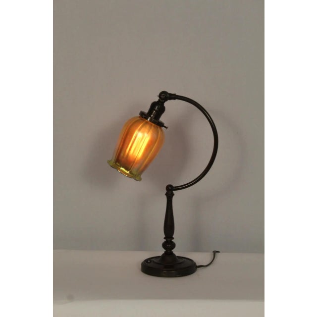 Early 20th Century Tiffany Studio Style Table Lamp For Sale - Image 4 of 13