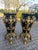 1990 Italian Baroque Black Gold Resin Pedestals 2pc-Pair For Sale - Image 6 of 18