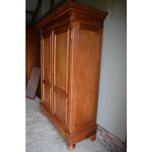 Wood Antique Cabinet in Cherry Wood, 1800s For Sale - Image 7 of 10
