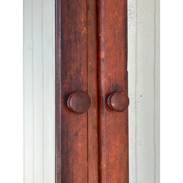 Antique Mahogany Cabinet With Mirrored Doors For Sale - Image 11 of 16