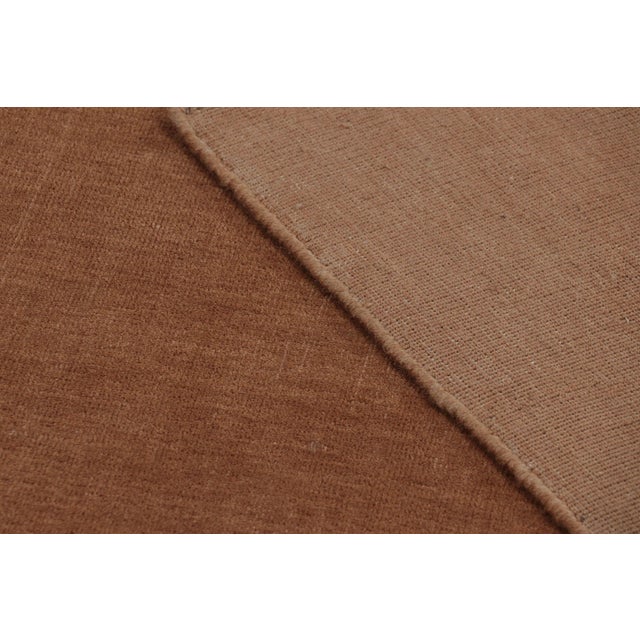 Beige Rug & Kilim’s Modern Textural Rug, Tone-on-Tone Beige and Rust Hues For Sale - Image 8 of 8