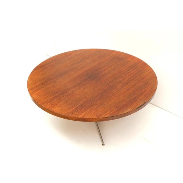 Large Vintage Round Coffee Table, 1960s For Sale - Image 4 of 9