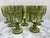 Asparagus Vintage Set of Ribbed Green Glass Goblets, Set of Nine For Sale - Image 8 of 8