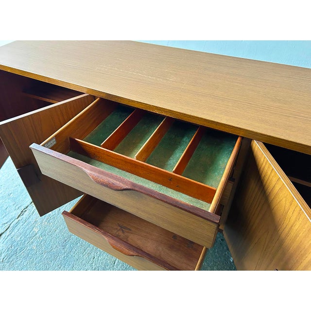 Brown Mid-Century Formica Sideboard from Europa Furniture, 1960s For Sale - Image 8 of 9