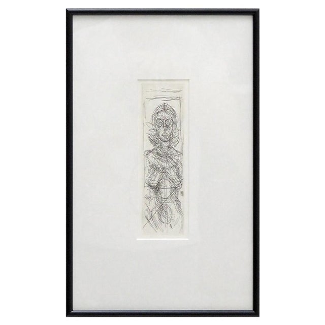 Alberto Giacometti ‘Annette De Face’ Etching, 1955 For Sale In Los Angeles - Image 6 of 6