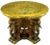 Extraordinary 1920s Polychrome Parcel Gilt Elephant Center Table For Sale