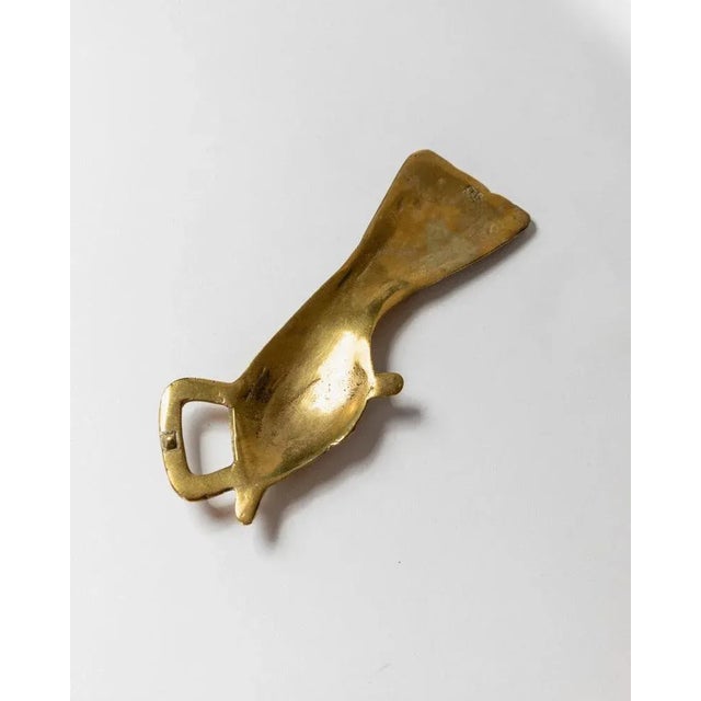 Vintage Brass Hand and Sleeve Bottle Opener from CEG, Italy, 1950s For Sale - Image 10 of 11