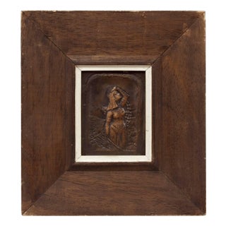 Early 20th Century Mordechai Avniel, Judaica Copper Plaque Israeli Artist Mordechai Avniel, Palestine, Bezalel School For Sale