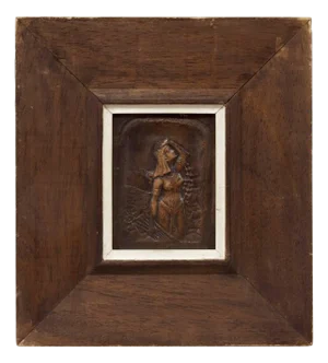 Early 20th Century Mordechai Avniel, Judaica Copper Plaque Israeli Artist Mordechai Avniel, Palestine, Bezalel School