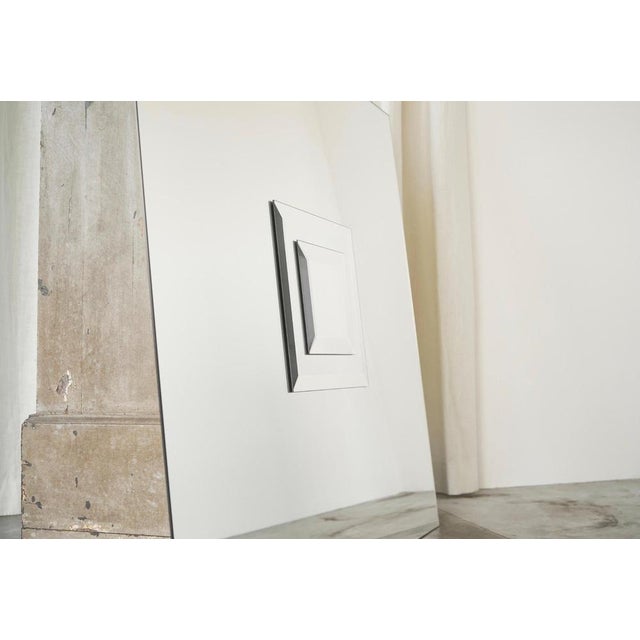 Gold Large Art Mirror by Michel Martens, 1970s For Sale - Image 8 of 14