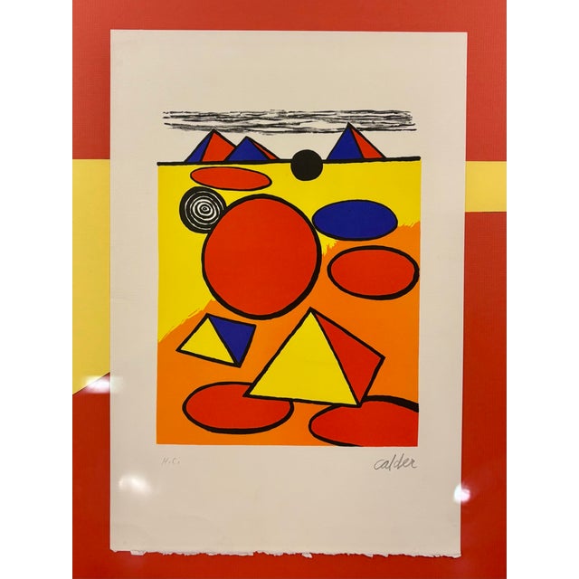 Mid-Century Modern Alexander Calder Lithograph, Hommage À San Lazzaro, 1975 For Sale - Image 3 of 9