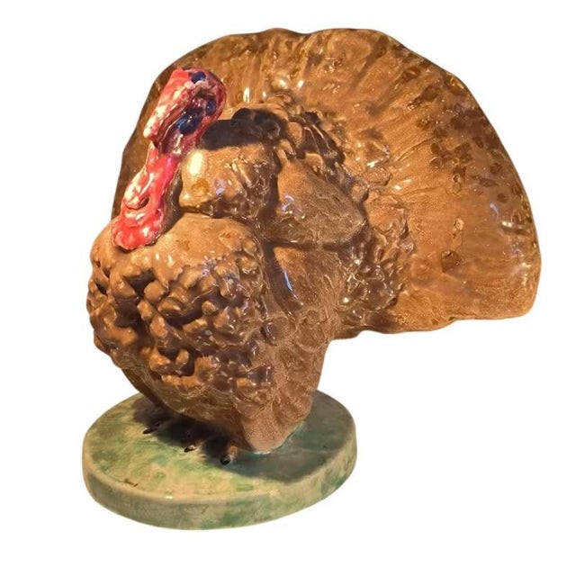 Turkey Polychrome Animal Sculpture by Domien Ingels for Ceramaes, 1930 For Sale - Image 12 of 12