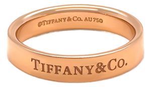 Tiffany & Co. 18ct Yellow Gold Flat Band Ring 4.8g, Size 6.75