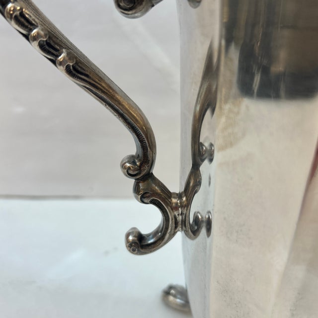 Victorian Silver Plate Footed Pitcher For Sale In Miami - Image 6 of 10