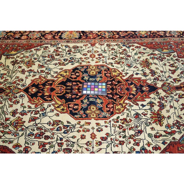 Textile Late 18th Century Antique Sarouk Rug 4'3'' x 6'10'' For Sale - Image 7 of 9