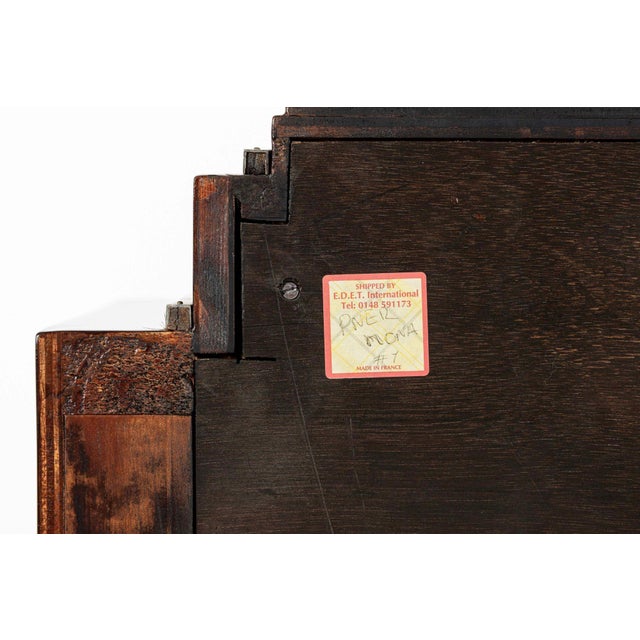 Antique French Art Deco Rosewood and Glass Vitrine Display Cabinet 1930s For Sale - Image 12 of 12