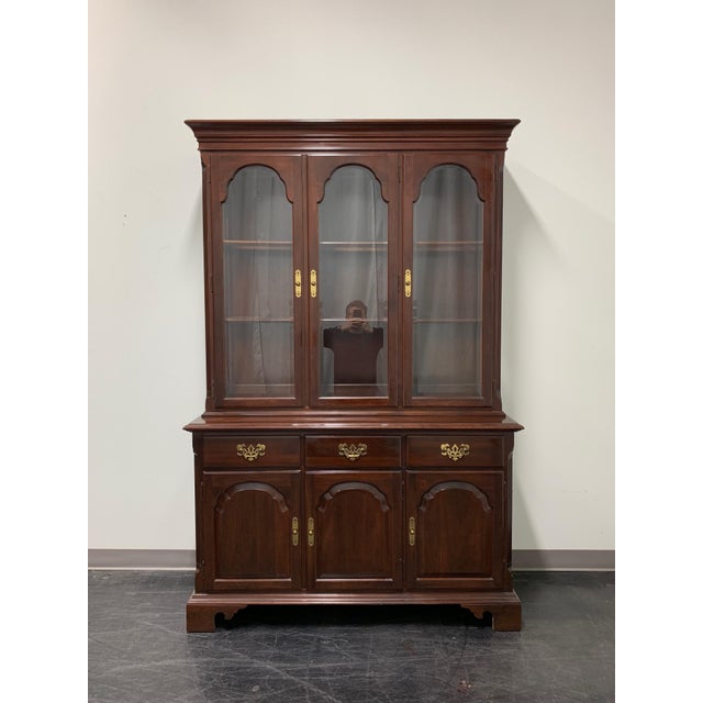 Ethan Allen Georgian Court Solid Cherry China Display Cabinet