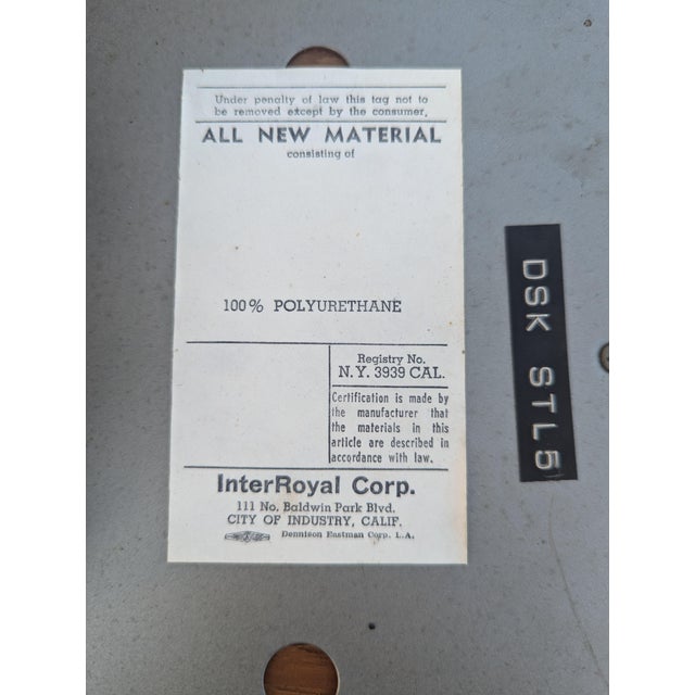 Mid-Century InterRoyal Steel, Chrome and Faux-Leather Office Chair For Sale - Image 13 of 13