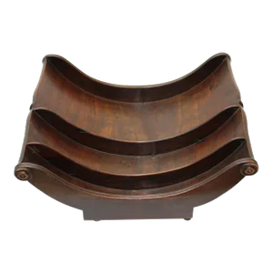 Victorian Mahogany Cheese Wheel Caddy