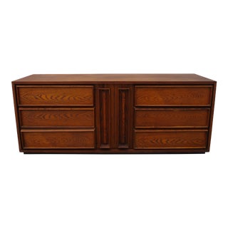 Dillingham Pecky Cypress and Walnut Dresser For Sale