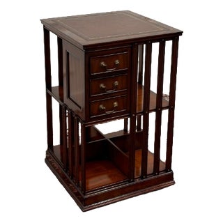 Classic English Chesterfield Book Carousel For Sale