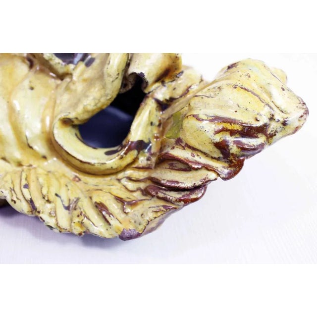 1950s Mid-Century Ceramic Faun Head For Sale - Image 5 of 13