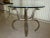 Traditional 1970s Vintage Aluminum Gazelle Table For Sale - Image 3 of 13