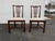 Late 20th Century Set of 8 Solid Mahogany Straight Leg Chippendale Style Dining Chairs For Sale - Image 11 of 16