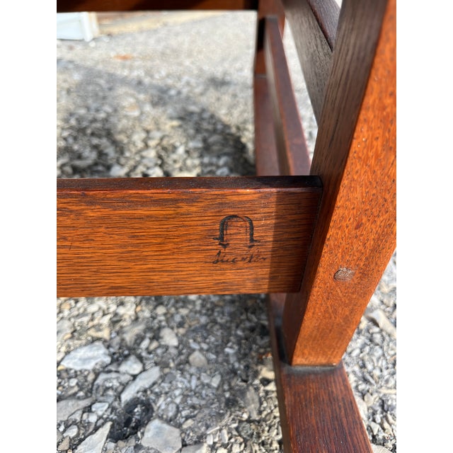 Wood 1920s Gustav Stickley Model 365 Oak Rocking Chair For Sale - Image 7 of 7
