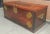 Early 20th C. Royal Dutch Brass Inlaid Coat of Arms Teak Large Storage Coffer For Sale - Image 4 of 12