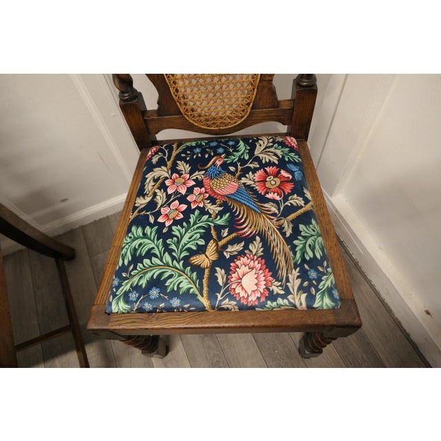 Late 19th Century Victorian Barley Twist Oak Dining Chairs, 1880s, Set of 4 For Sale - Image 5 of 9