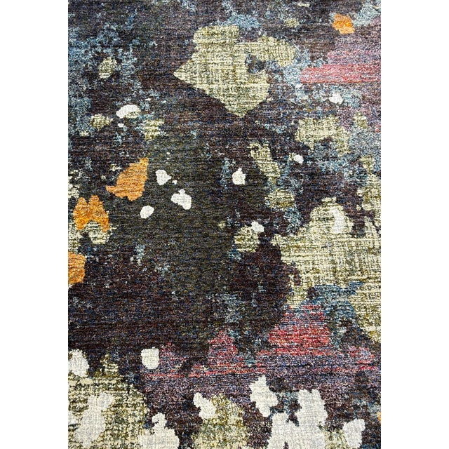8ft 6in × 11ft 7in Oriental Weavers Evolution Area Rug, Navy/Green For Sale In San Francisco - Image 6 of 12