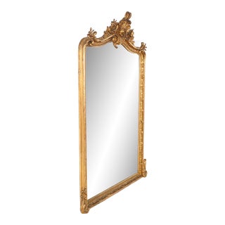 Antique European Louis XV Rococo Wall Mirror For Sale