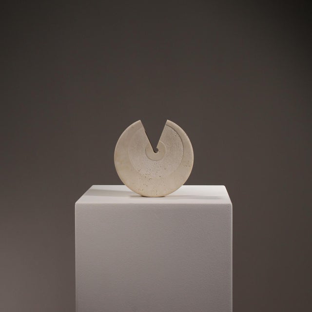 Travertine Vase by Pier Alessandro Giusti and Egidio Di Rosa for Up and Up, Italy, 1970s For Sale - Image 4 of 8