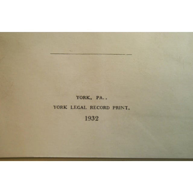 Antique Leather Marbled Book Paper Legal Record Books York County Pa - Set of 7 For Sale - Image 11 of 12